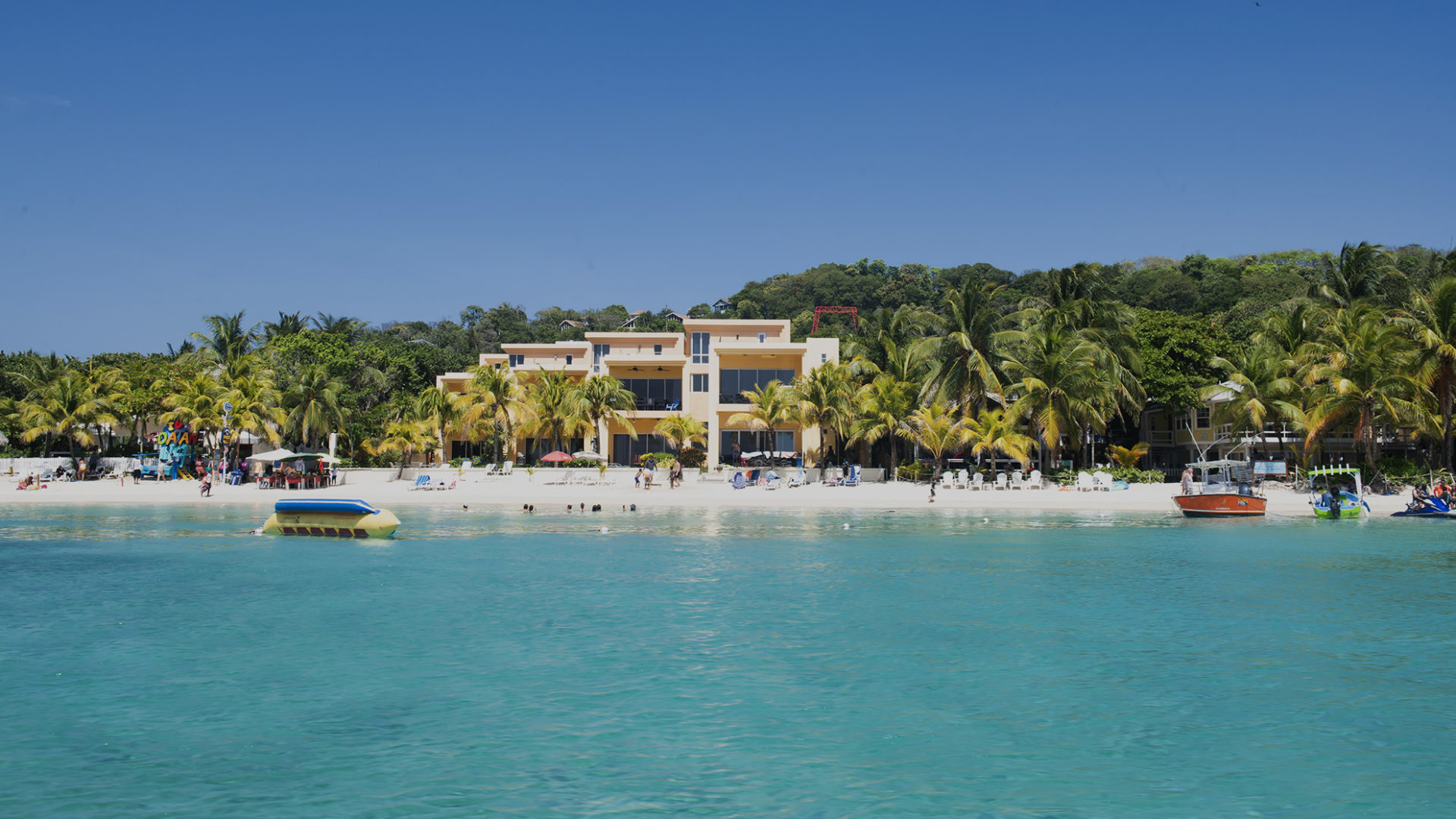 coastline in West Bay, roatan, Honduras