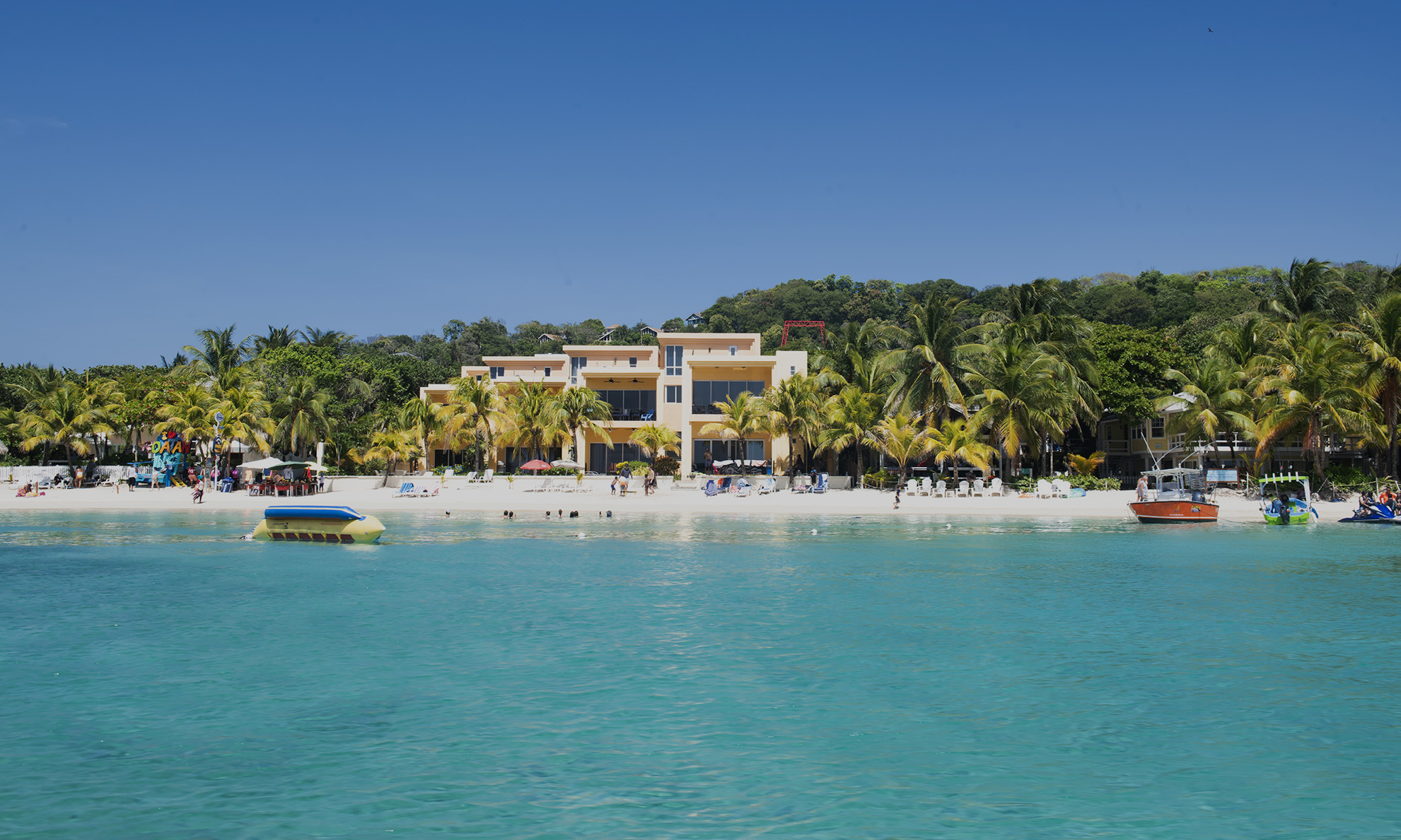coastline in West Bay, roatan, Honduras
